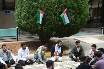 Şanlıurfa'da Üniversite Öğrencilerinden Filistin’e Destek