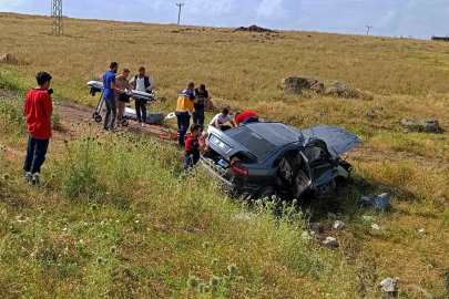 Şarampole Devrilen Otomobilde 5 Kişi Yaralandı
