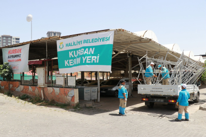 Kurban Kesim Yerleri Hazır