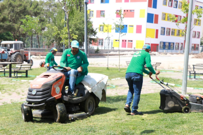 6 Parkta Peyzaj Çalışması