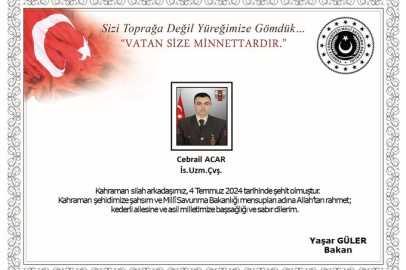 Operasyonda Bir Asker Şehit Oldu
