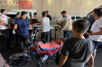 Motosiklet Sürücüsüne Araba Çarptı