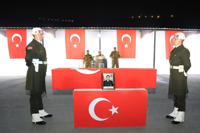 Şehit Asker İçin Tören Düzenlendi