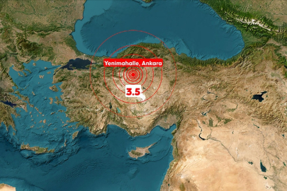 Ankara'da 3,5 Büyüklüğünde Deprem