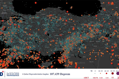 110 Bin Deprem Meydana Geldi