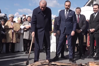 Erdoğan, Nevruz Ateşini Yaktı