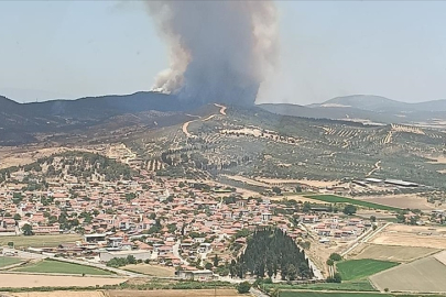 Orman Yangınına Müdahale Ediliyor