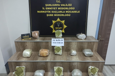 32 Kilogram Esrar Ele Geçirildi