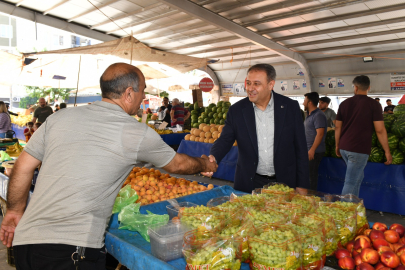 Semt Pazarı Esnafını Ziyaret Etti