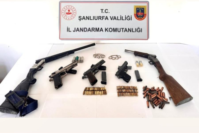 Urfa'da Çok Sayıda Silah Yakalandı