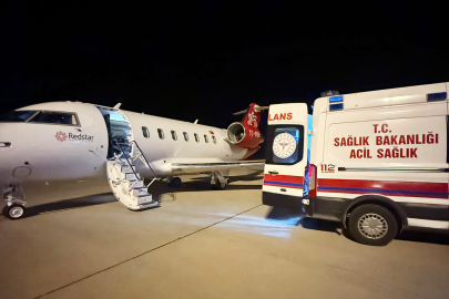 Ambulans Uçakla İstanbul'a Sevk