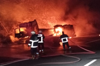 Şanlıurfa'da Akaryakıt Tankeri Yandı