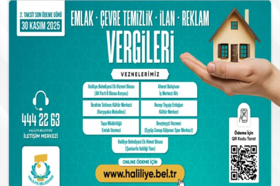 Haliliye Belediyesinden Duyuru