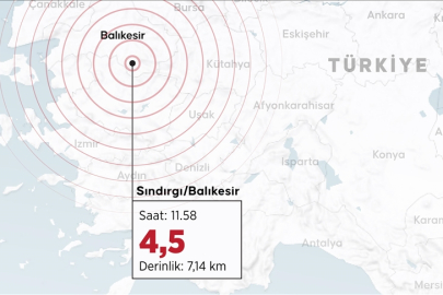 4,5 Büyüklüğünde Deprem Oldu