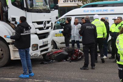 Kazada Motosiklet Sürücüsü Öldü