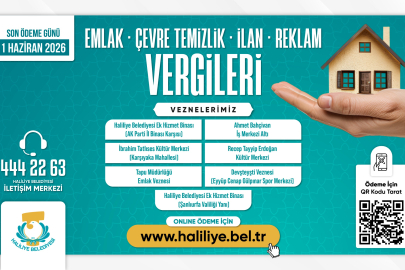 Haliliye Belediyesinden Duyuru