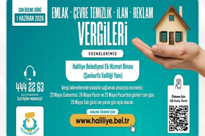 Haliliye Belediyesi’nden Duyuru