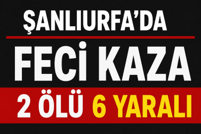 Urfa'da Feci Kaza 2 Ölü 6 Yaralı