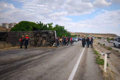 Otobüs Kazasında 41 Kişi Yaralandı