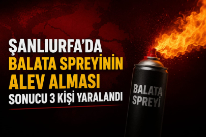 Balata Spreyi Alev Aldı 3 Yaralı