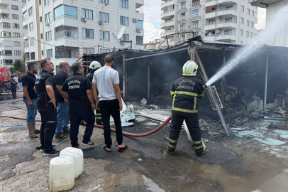 Şanlıurfa'da İş Yerinde Yangın