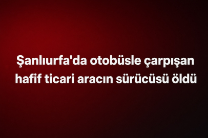 Kazada Araç Sürücüsü Öldü