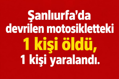 Devrilen Motosiklette 1 Kişi Öldü