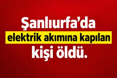 Urfa’da Elektrik Akımı Can Aldı